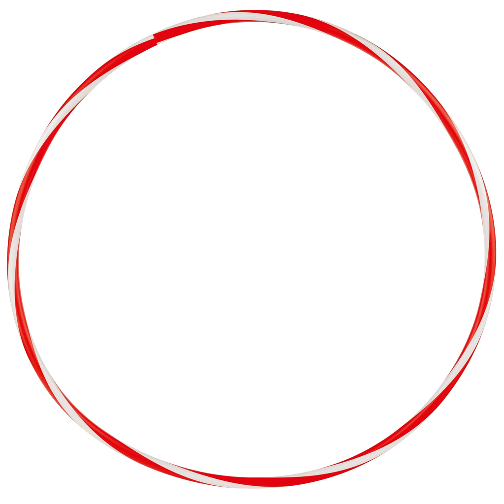 Hula-Hoop-Reifen, zweifarbig
