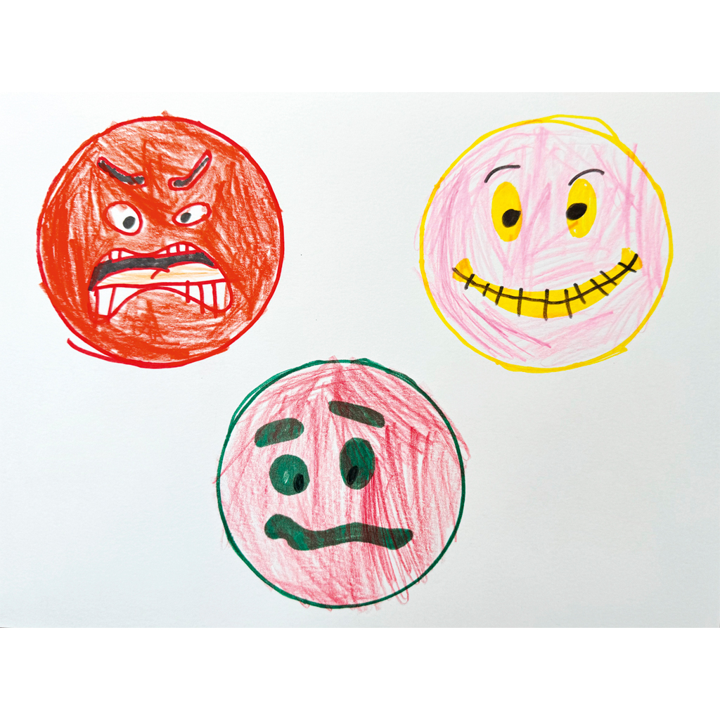Emotionsschablonen, 8 Stück