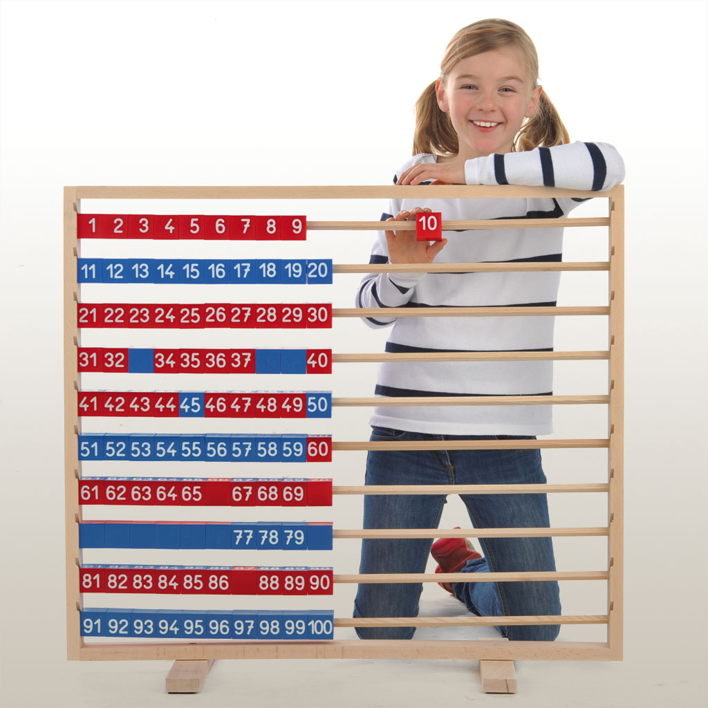 Hunderter-Würfelrechengerät aus Holz-Bild Auf diesem Bild ist das Produkt mit der Art.Nr.: W-31444 zu sehen