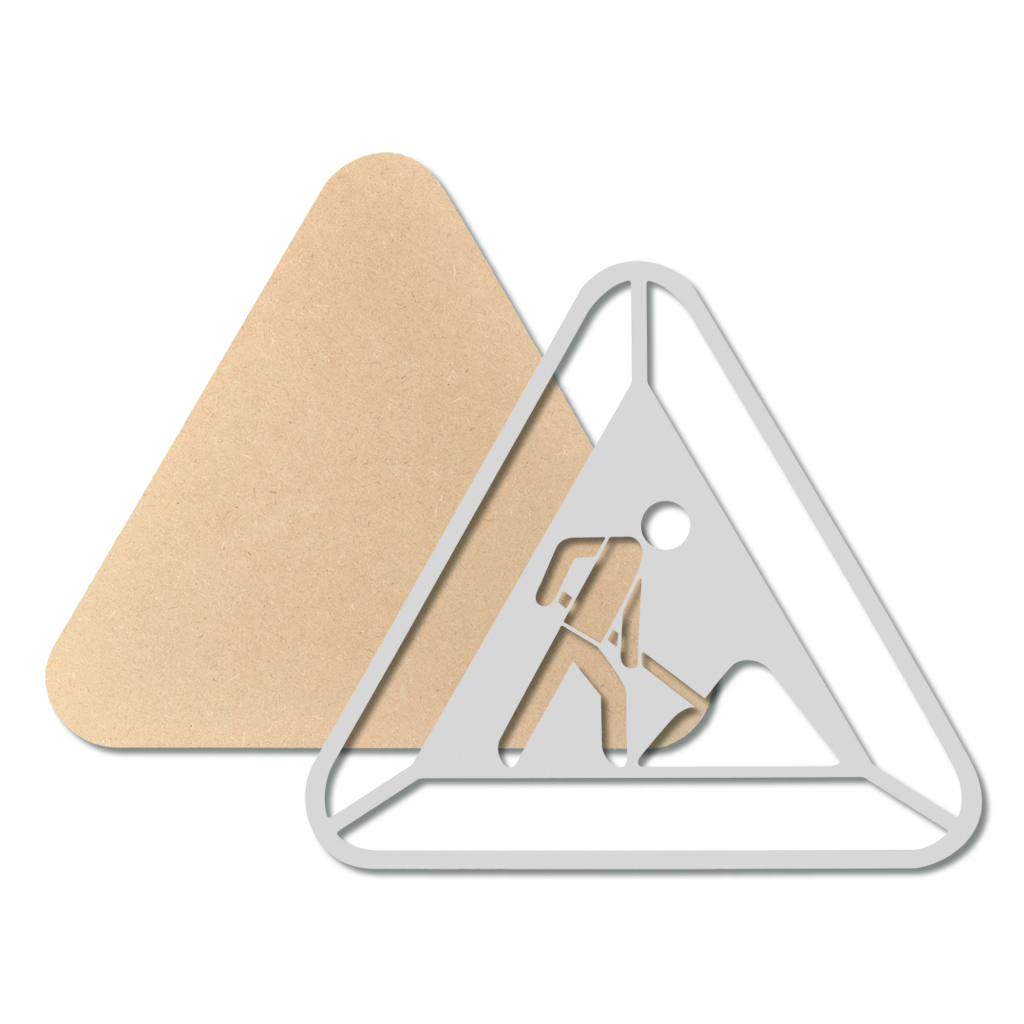 Verkehrsschild Nr. 123 zum Selberbauen