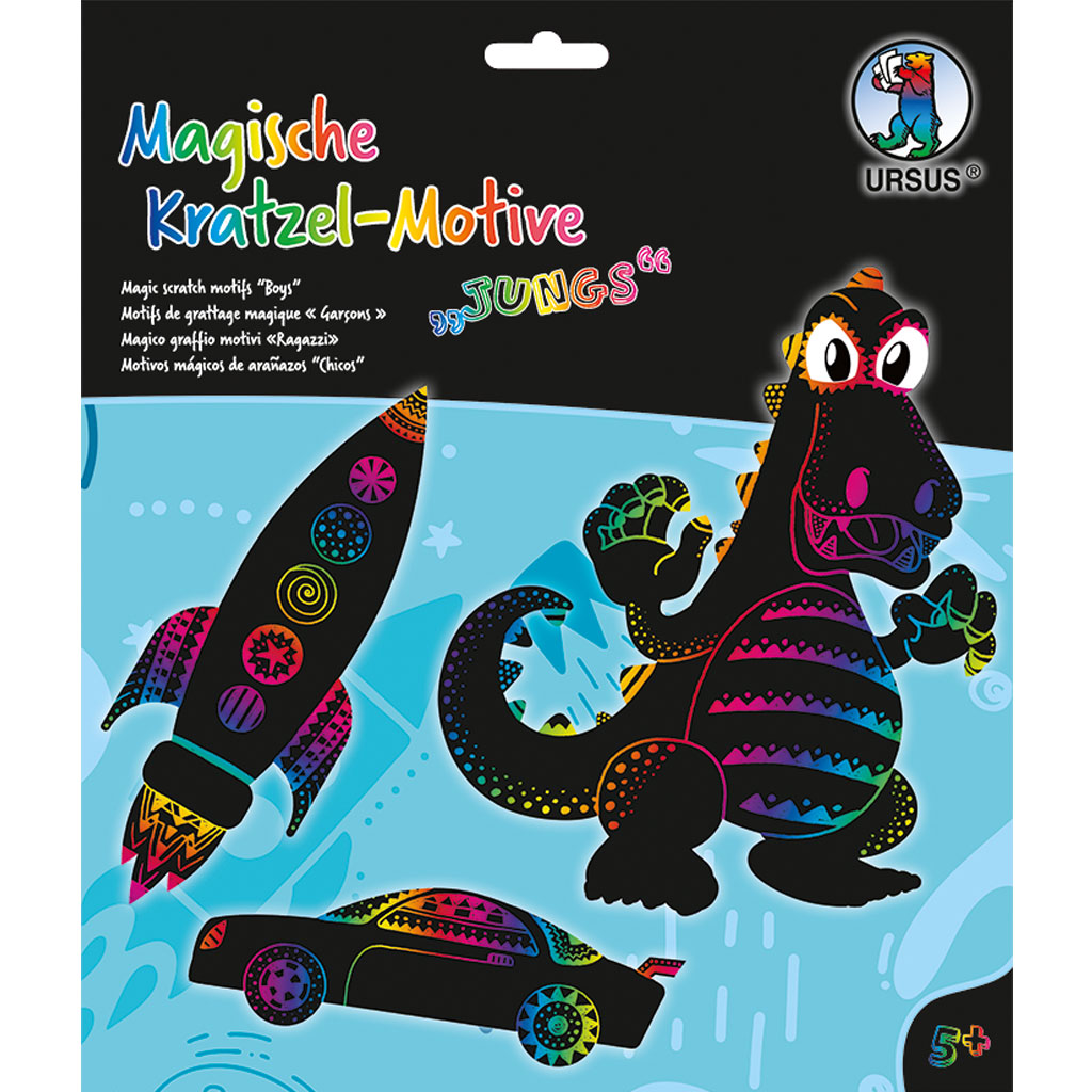 Ursus® Magische Kratzel-Motive Jungen-Bild Auf diesem Bild ist das Produkt mit der Art.Nr.: W-93712 zu sehen