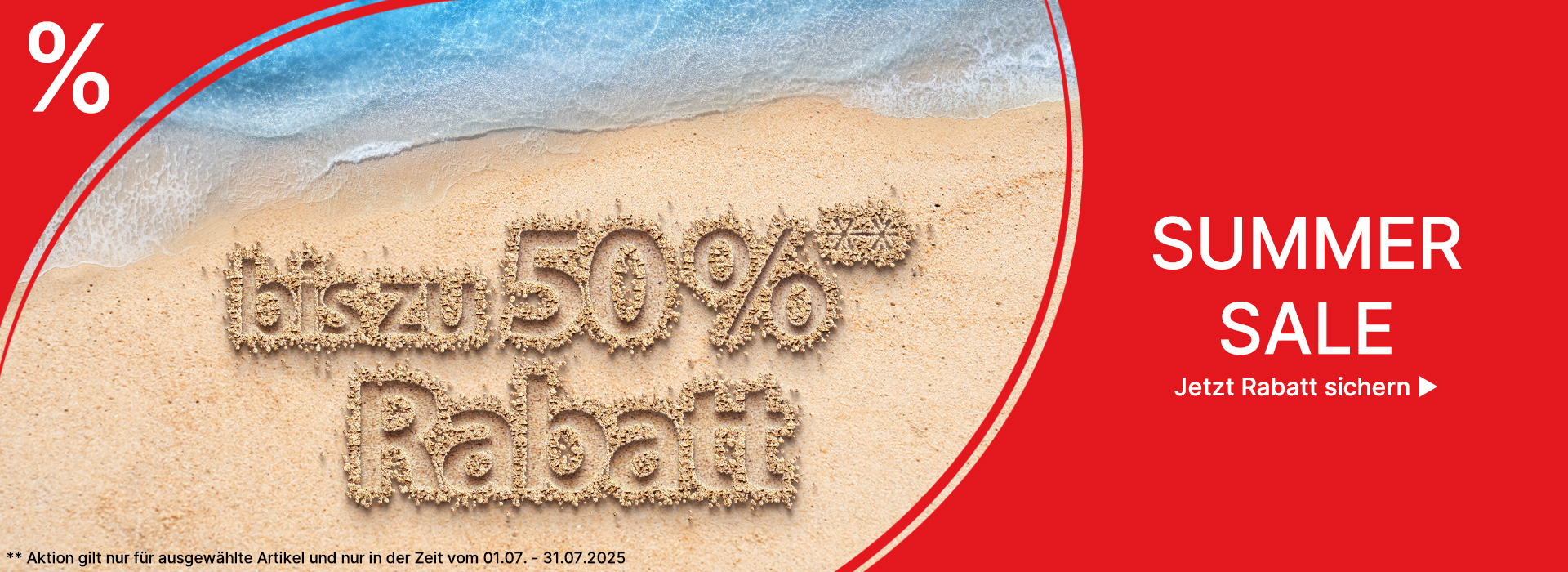 In den Sand am Strand wurde ein Text geschrieben