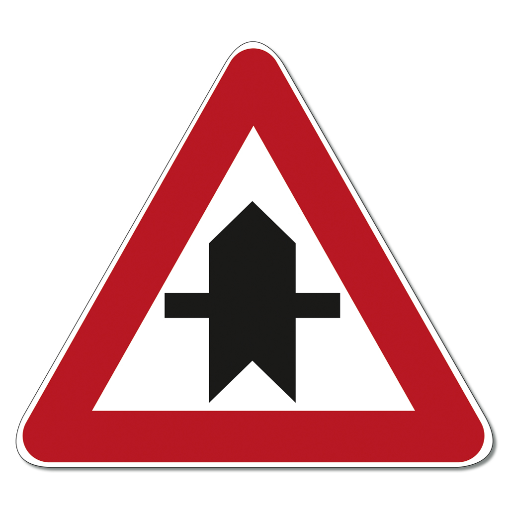 Großes Straßenverkehrsschild Nr. 301
