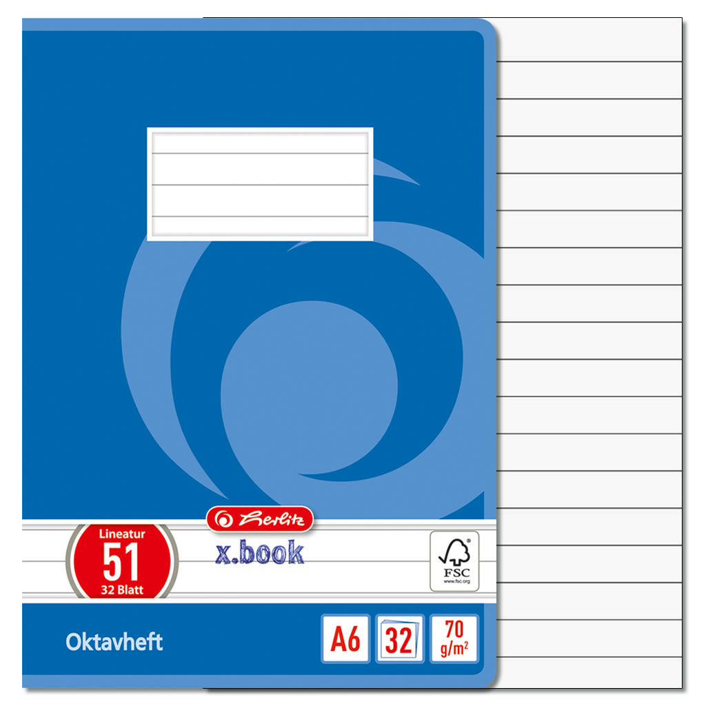 Herlitz®Oktavheft DIN A6