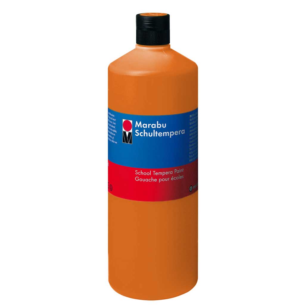 Marabu Schultempera Schulfarben, Orange, 1.000 ml