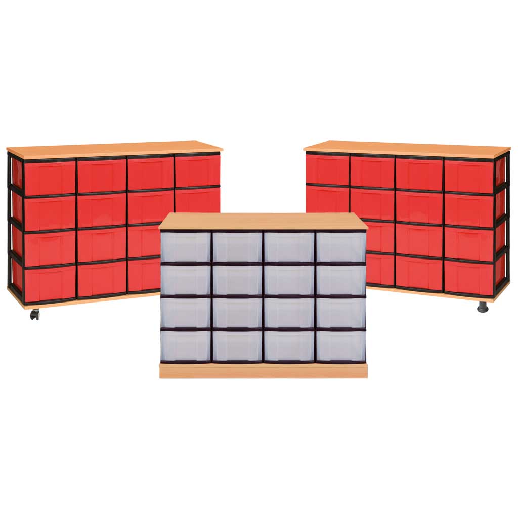 tempeigentumsschraenke_wiemann_lehrmittel_m-44784 Modulus® Eigentumsschrank, 4-reihig, fahrbar oder feststehend