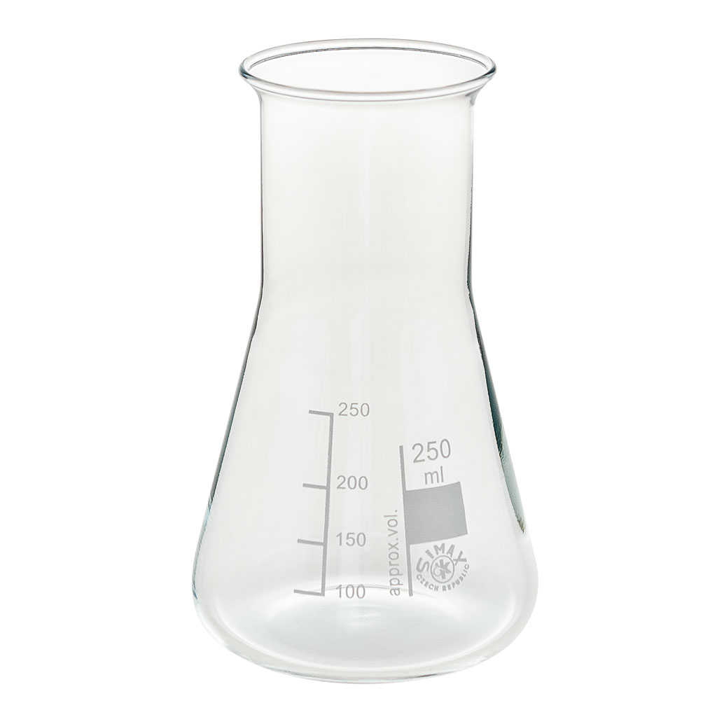 Erlenmeyerkolben, Borosilikatglas 3.3, Weithals, 1 Stück