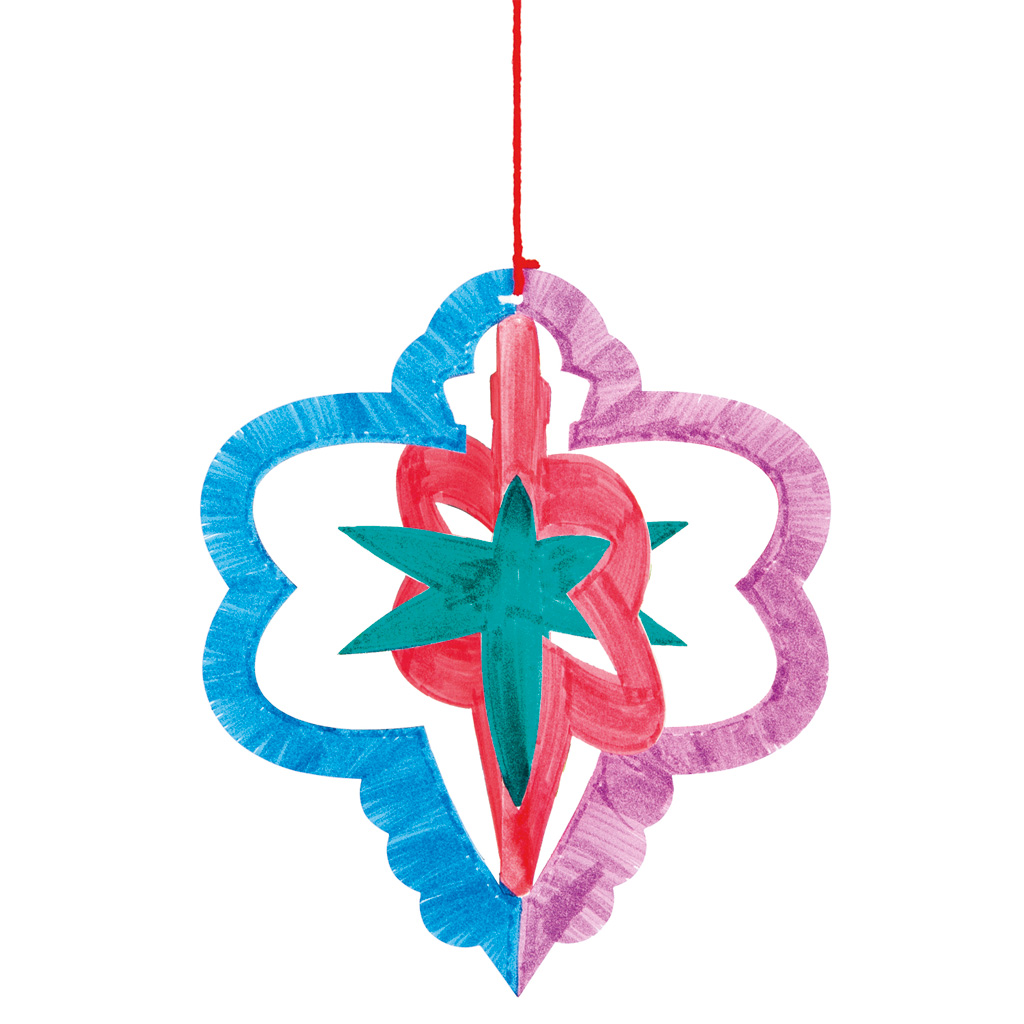 3D-Ornamente, 30 Stück