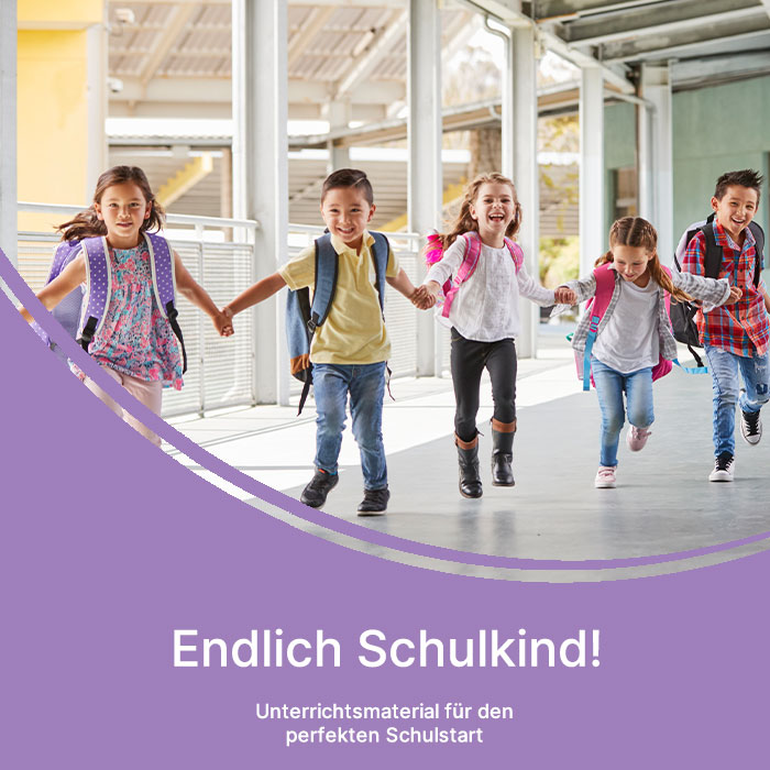 Endlich Schulkind! Erstklässler rennen in die Schule