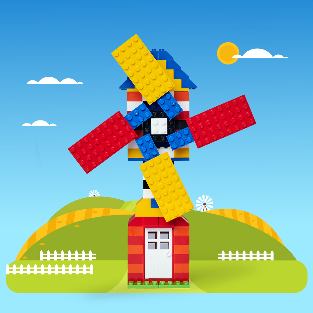 Blox Eimer mit 500 Bausteinen