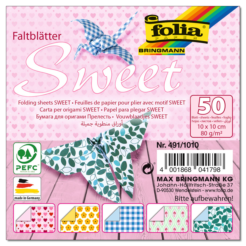 Folia® Faltblätter Sweet 80 g/m²