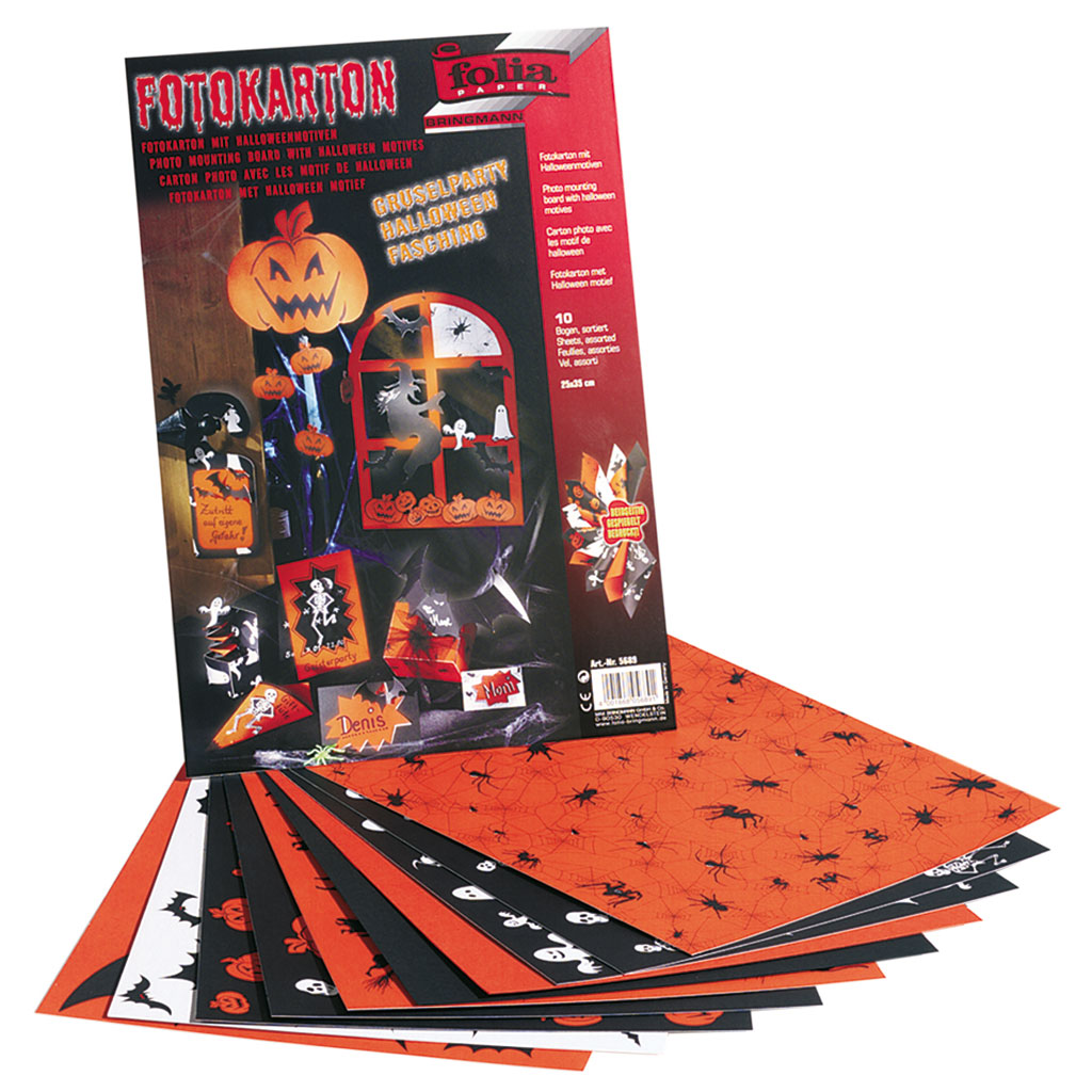 Folia® Halloween Motivkarton 300 g/m² Folia® Halloween Motivkarton 300 g/m²