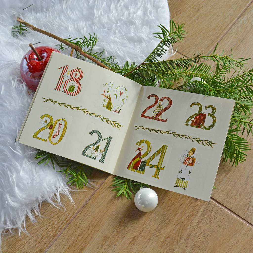 Aufkleber für den persönlichen Adventskalender, 30 Sticker