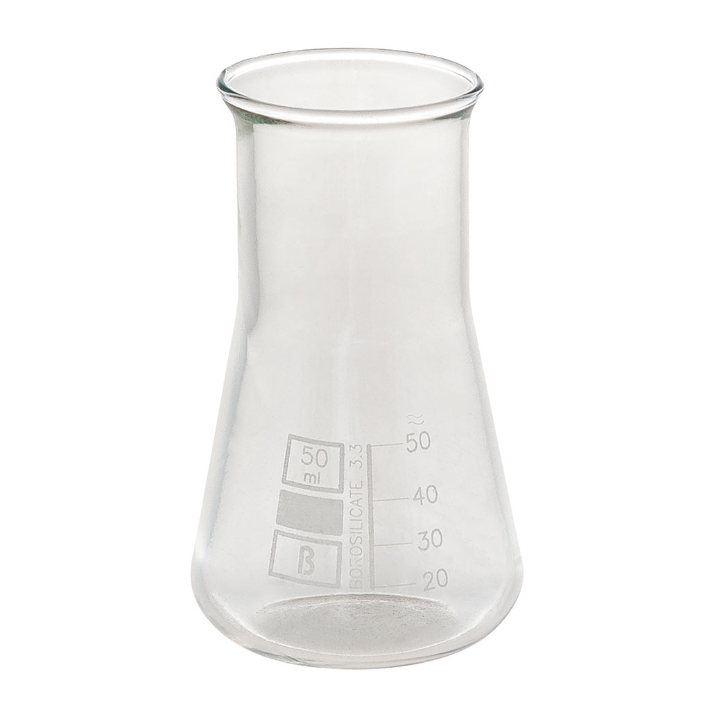 Erlenmeyerkolben, Borosilikatglas 3.3, Weithals, 1 Stück