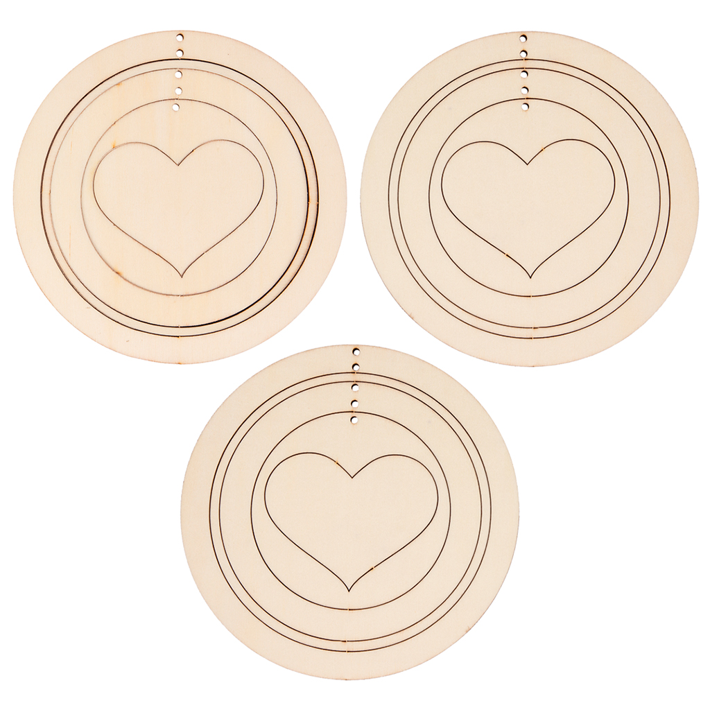 Herz-Mobile, 4-teilig, 3er-Set Herz-Mobile, 4-teilig, 3er-Set