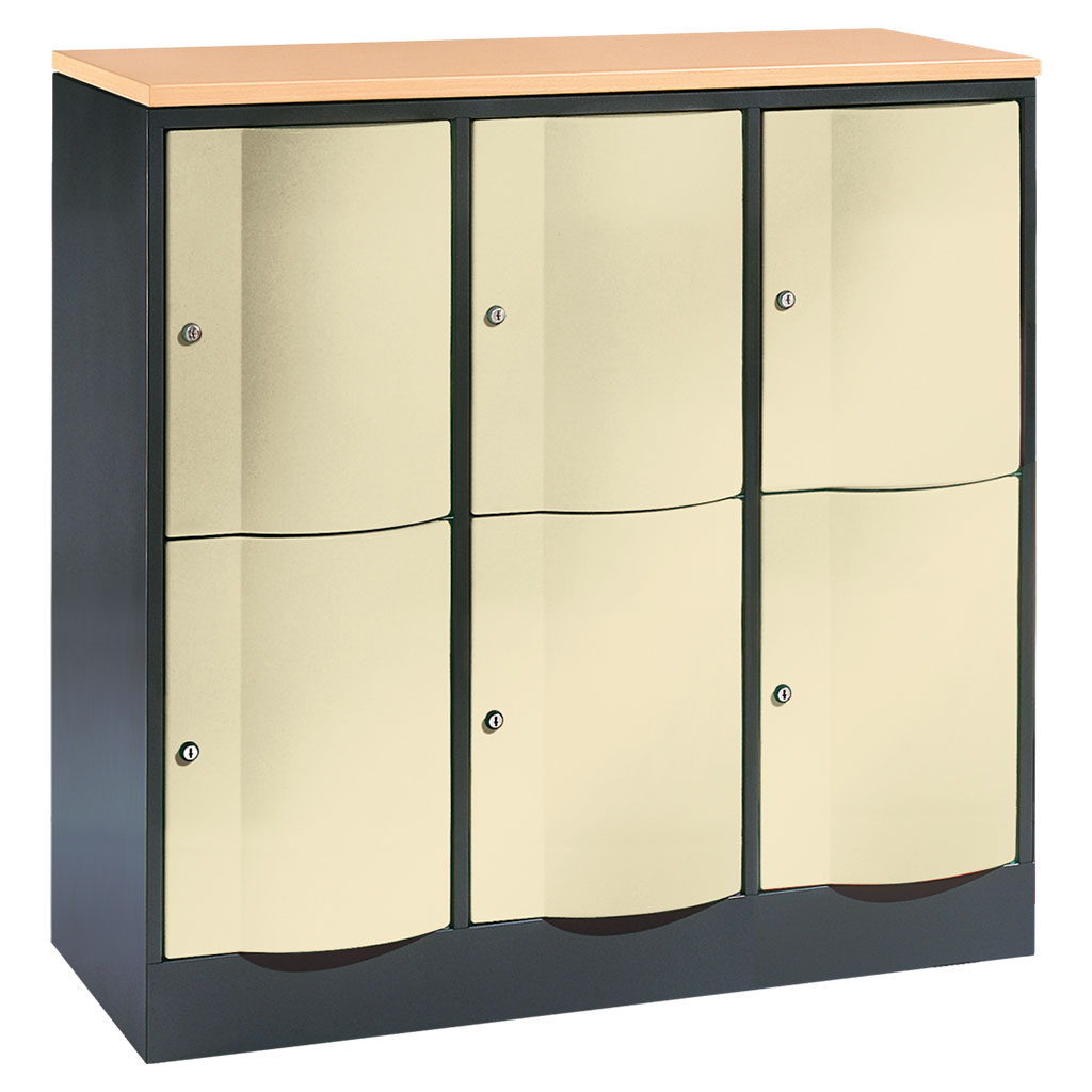 Großraum-Schließfachschrank, 3-reihig Großraum-Schließfachschrank, 3-reihig