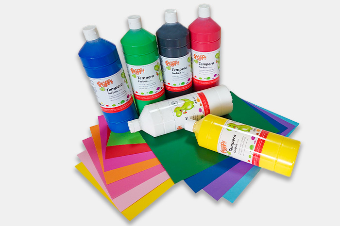Flippi® Temperafarbe und Papier Farbe und Papier von Flippi®
