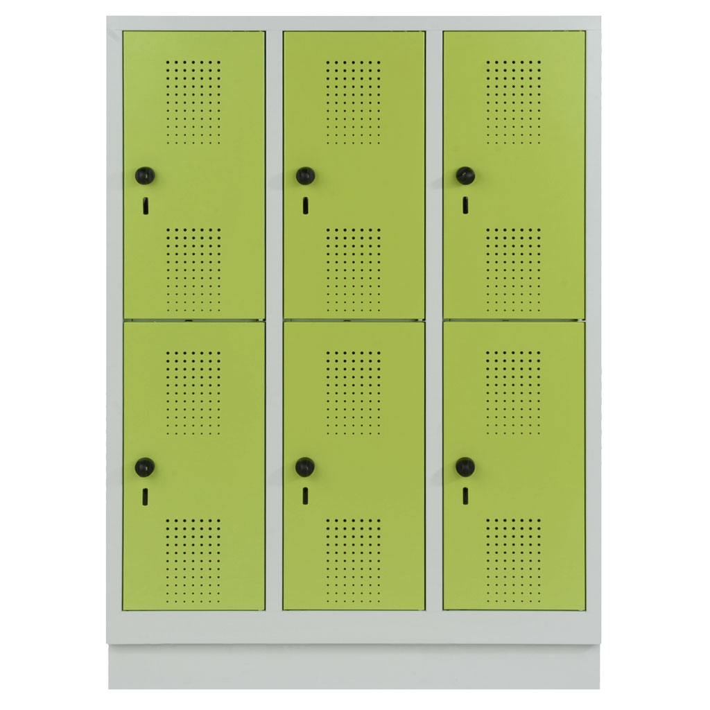Garderobenschrank, doppelstöckig