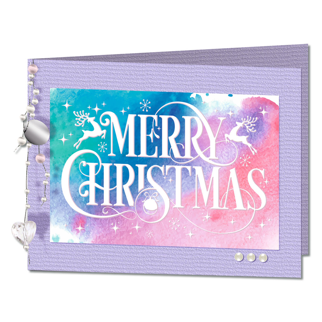 Magisches Zauberpapier Weihnachten, 12 Bogen in 2 Motiven