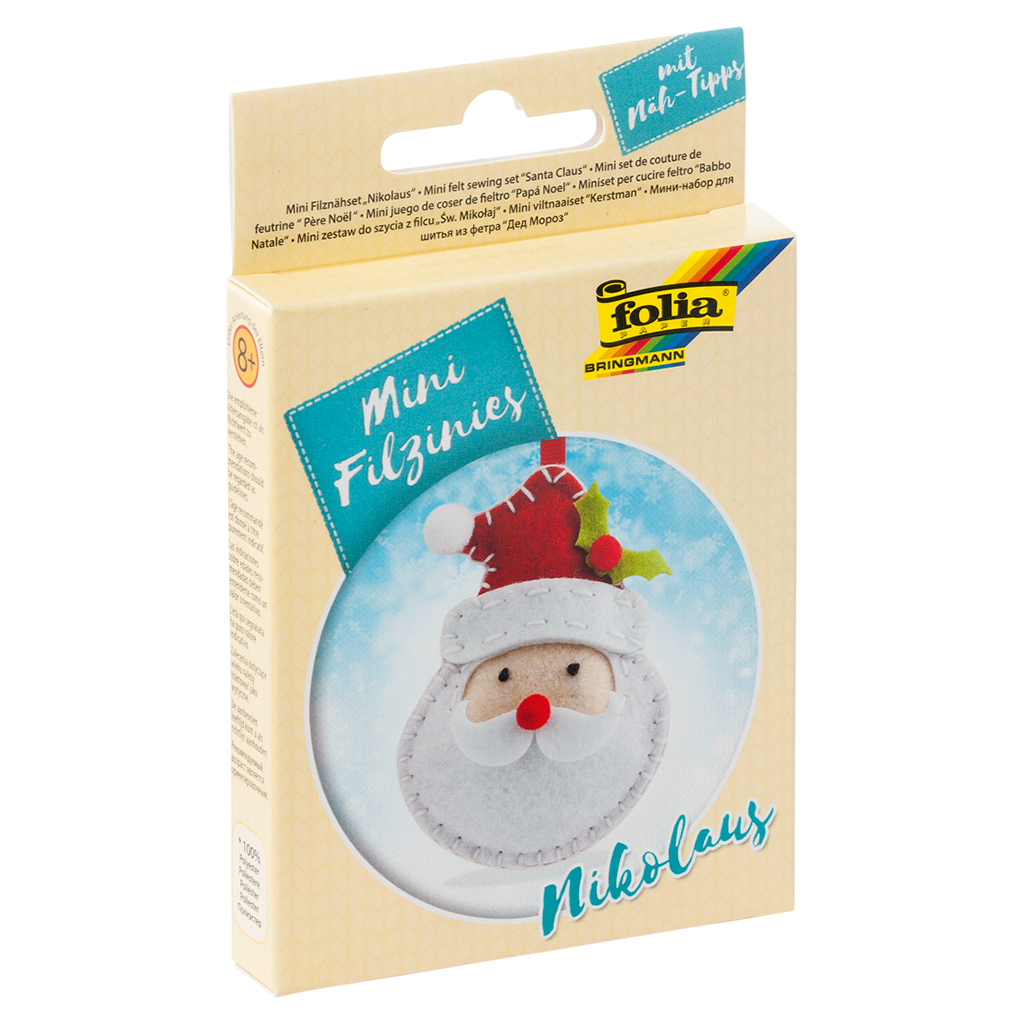 Folia® Mini Filzinies Weihnachtsmann Folia® Mini Filzinies Weihnachtsmann