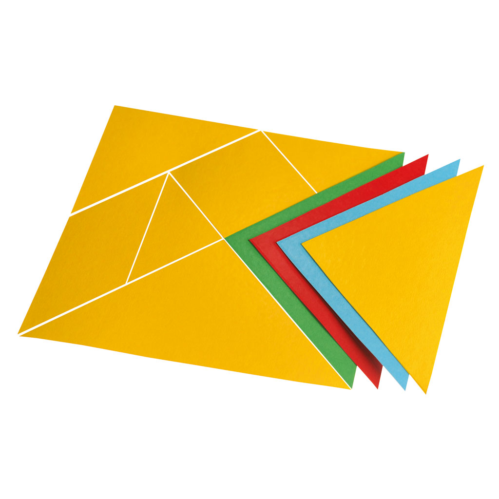 Tangram im Großformat, 28 Teile, magnethaftend