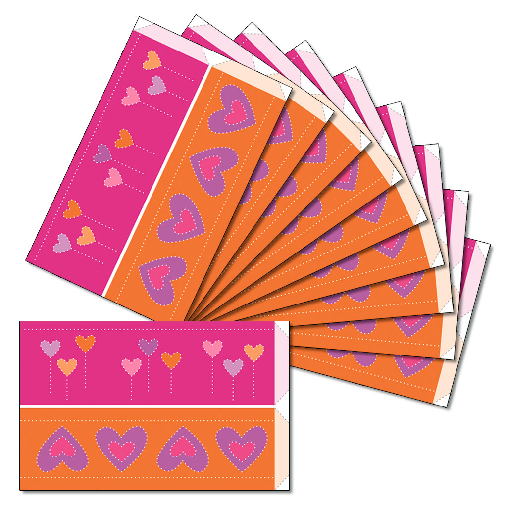 Prickellichter Bastelbogen Herzen, Windlichter