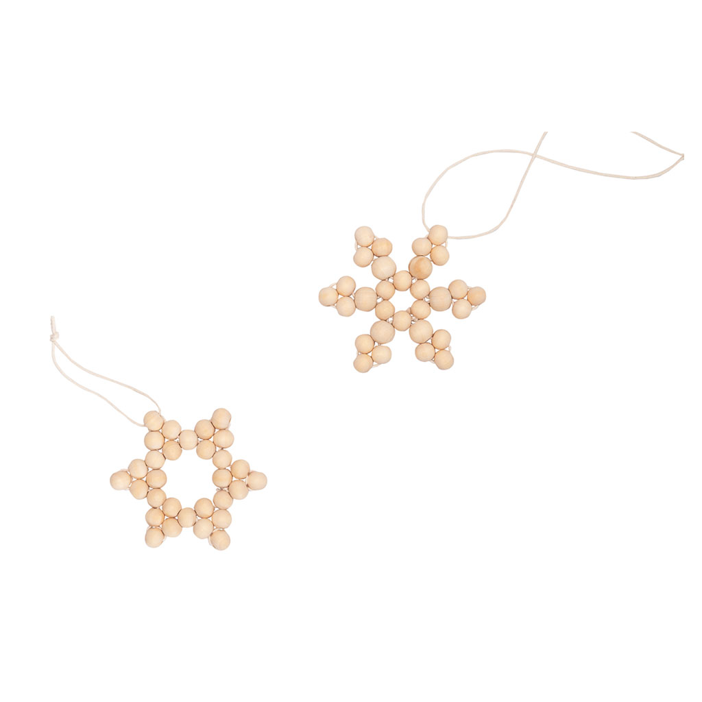 Folia® Holzperlen Sterne-Set