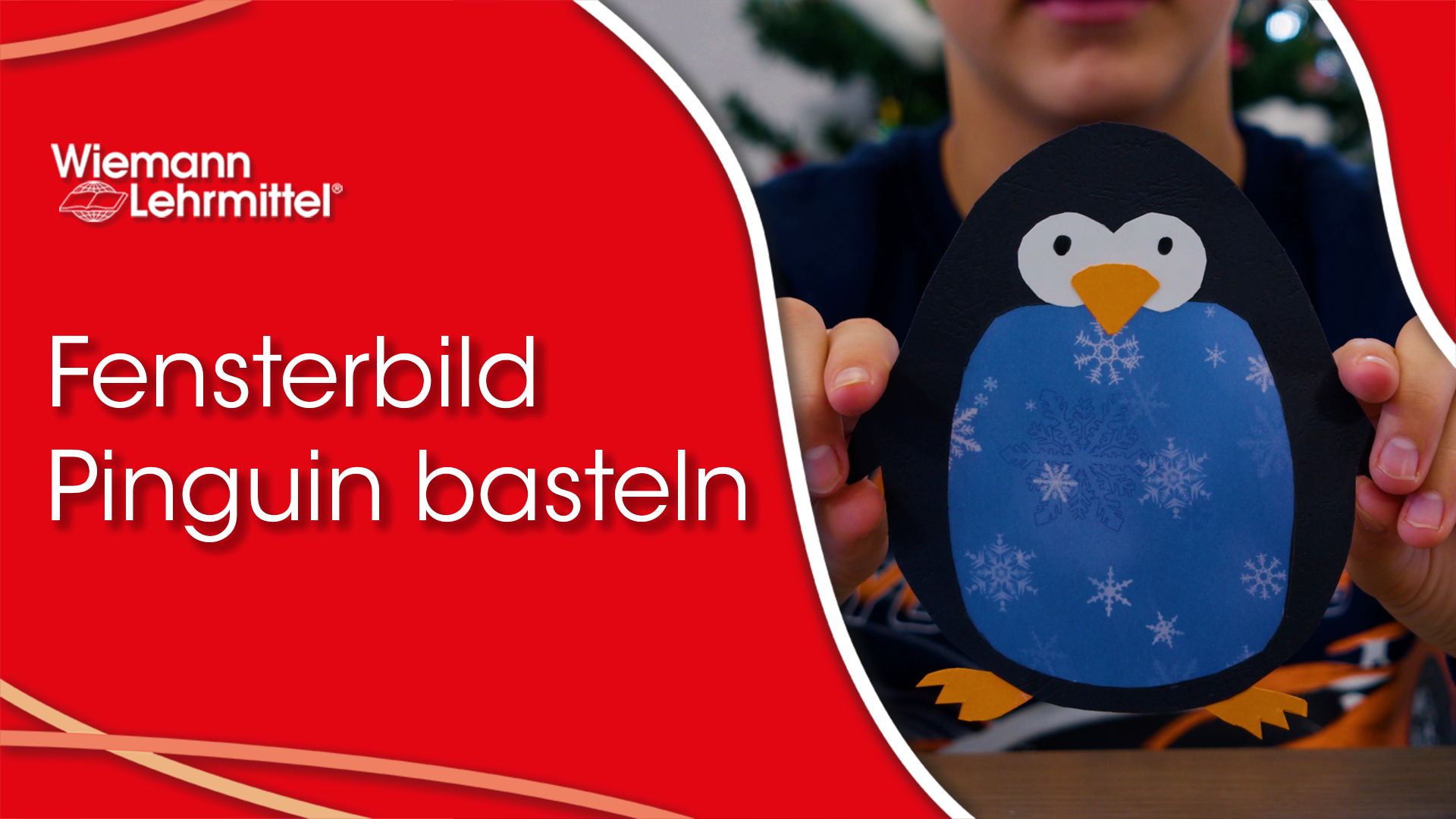 Fensterbild_Pinguin_basteln_Wiemann-Lehrmittel Video_zu_Fensterbild_Pinguin_basteln_Wiemann-Lehrmittel
