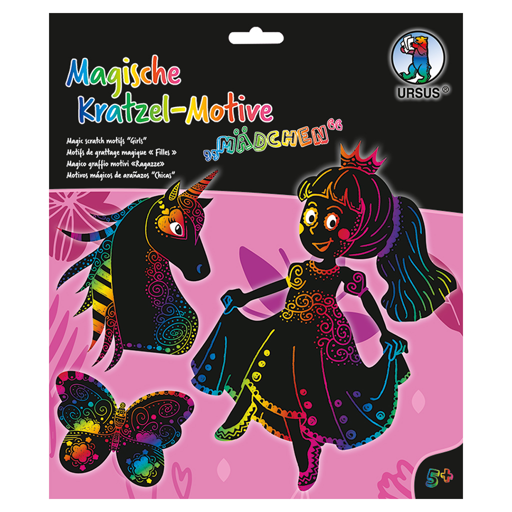 Ursus® Magische Kratzel-Motive Mädchen-Bild Auf diesem Bild ist das Produkt mit der Art.Nr.: W-93711 zu sehen