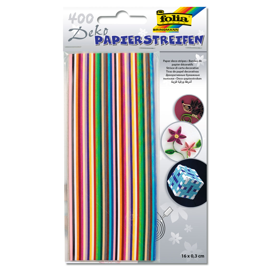 Papierstreifen für Quilling, ca. 400 Streifen