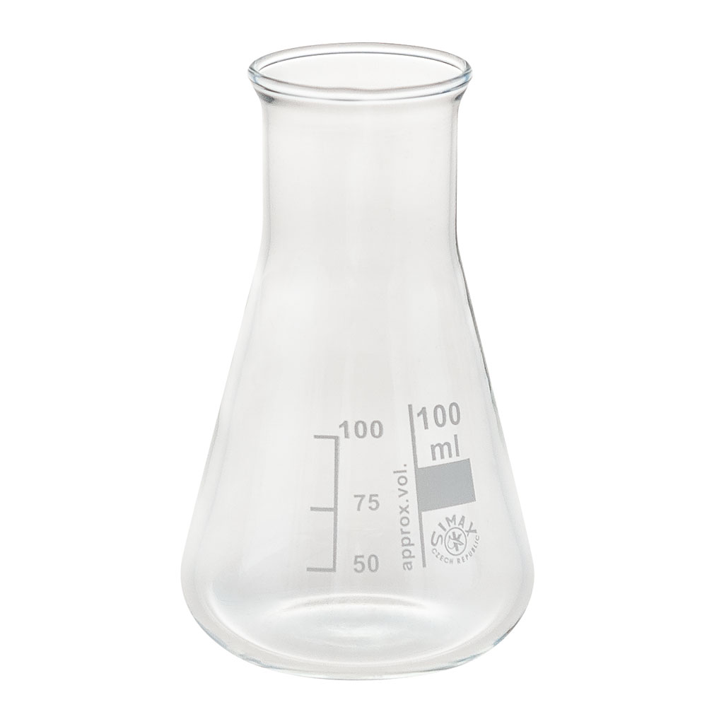 Erlenmeyerkolben, Borosilikatglas 3.3, Weithals, 1 Stück