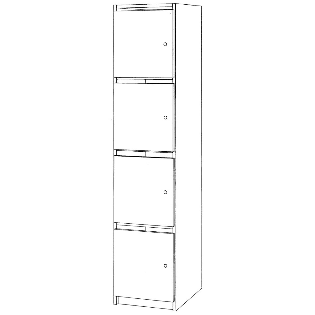 Modulus® Schließfachschrank 4B