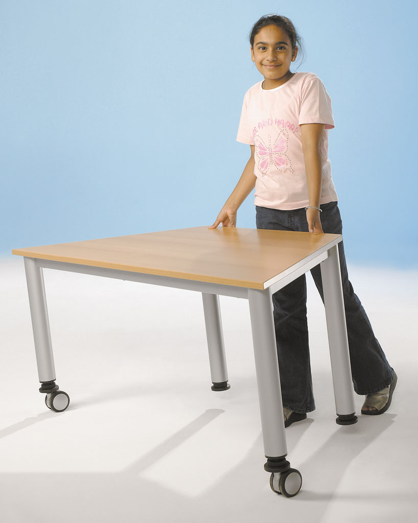 temp40977GbxGNneoGtm6B Fahrbarer Trapeztisch, höhenverstellbar