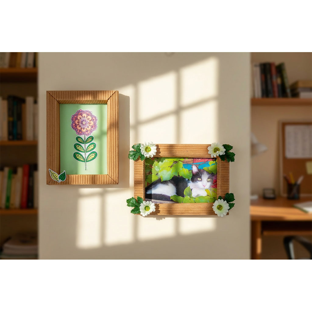 Bilderrahmen-Bastelset aus Wellpappe, 30 Stück