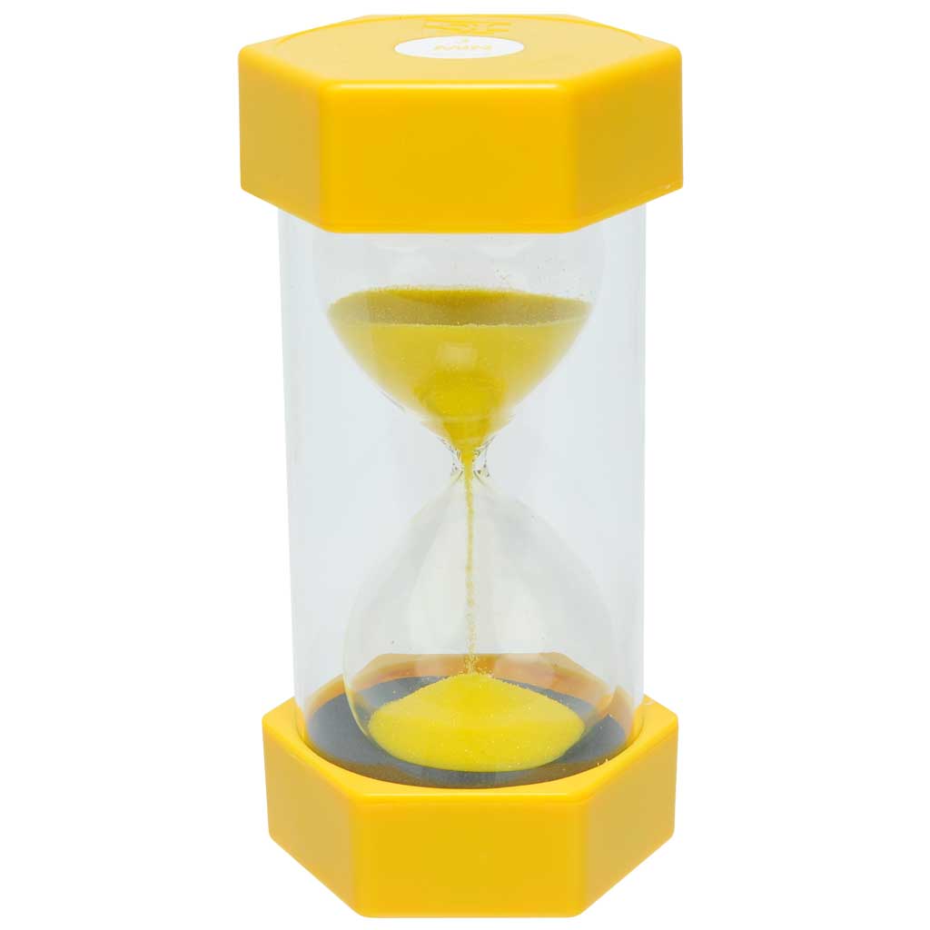 Große Sanduhr, Größe 16 cm Ø 8 cm, mit verschiedenen Zeiten