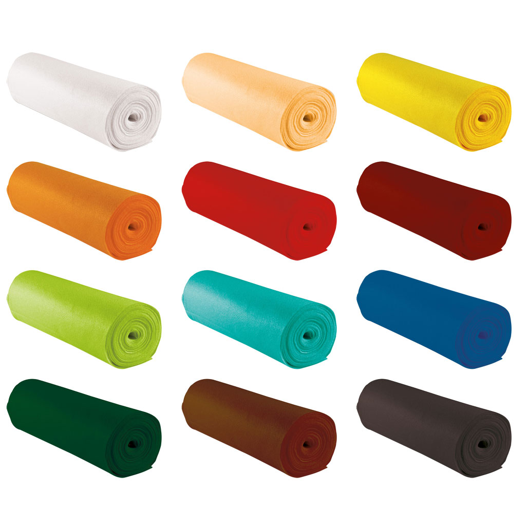 Bastelfilz aus Polyester, 1 Rolle, 45 cm x 5 m Bastelfilz aus Polyester, 1 Rolle, 45 cm x 5 m
