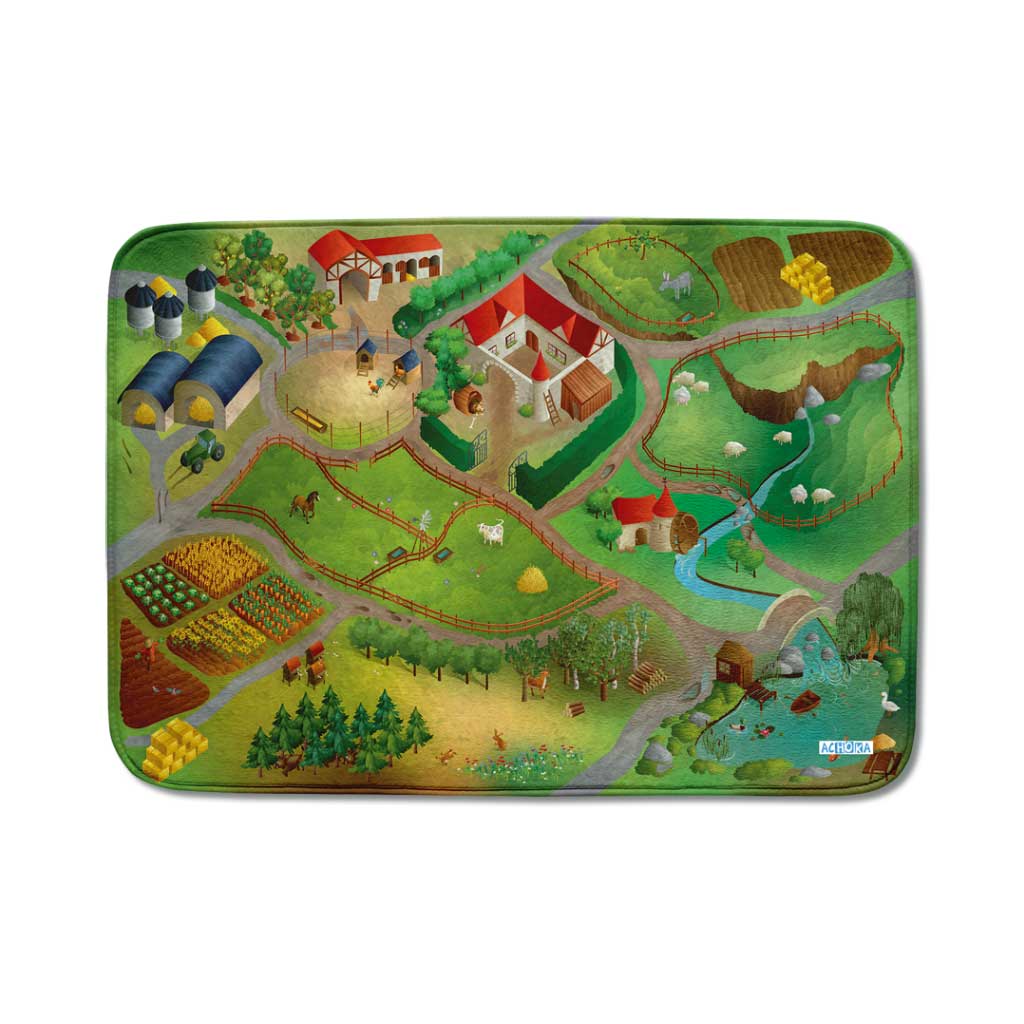Spielteppich „Super-Soft“ – Bauernhof-Teppich
