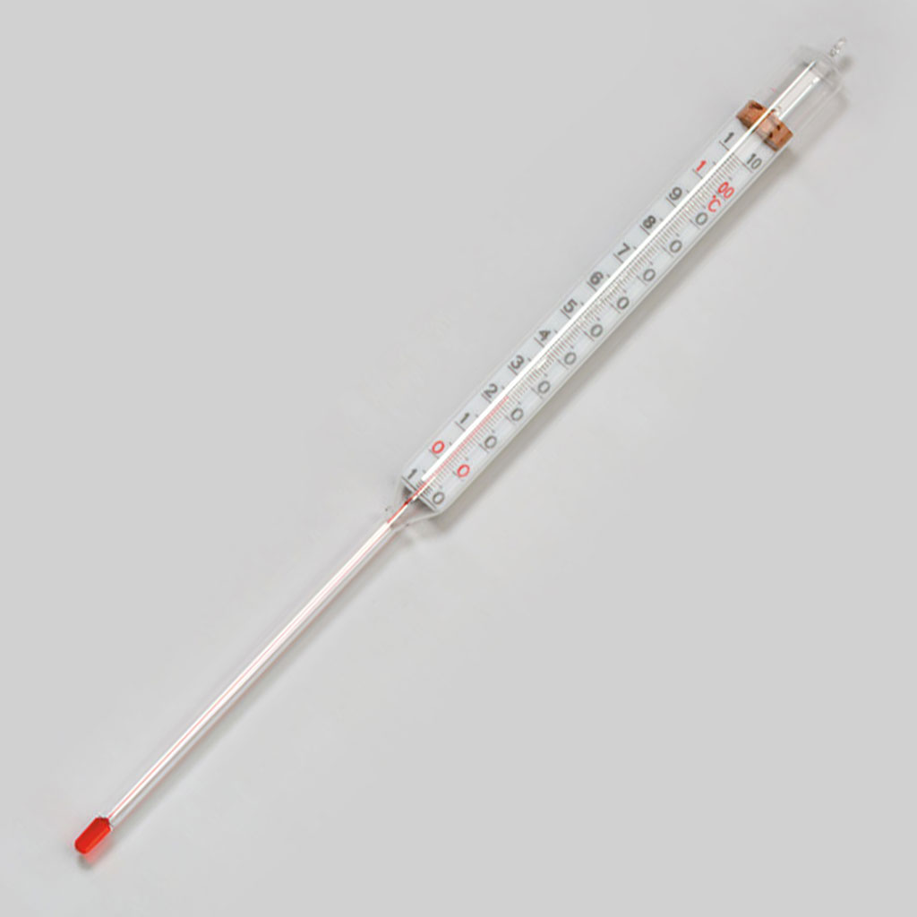 Stockthermometer, rote Füllung