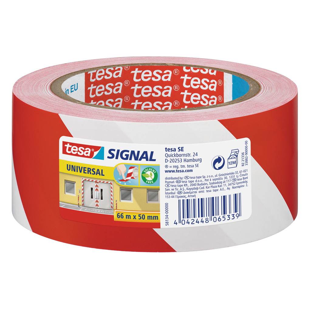tesa® Markierungsband mit selbstklebenden Flächen
