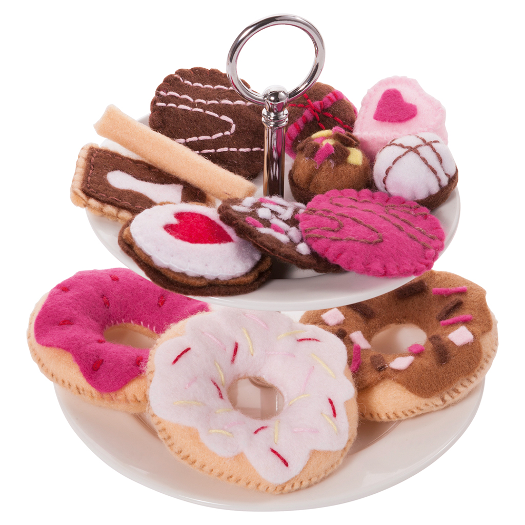 Bastelfilzset Konditorei, 20 Teile Bastelfilzset Konditorei, 20 Teile