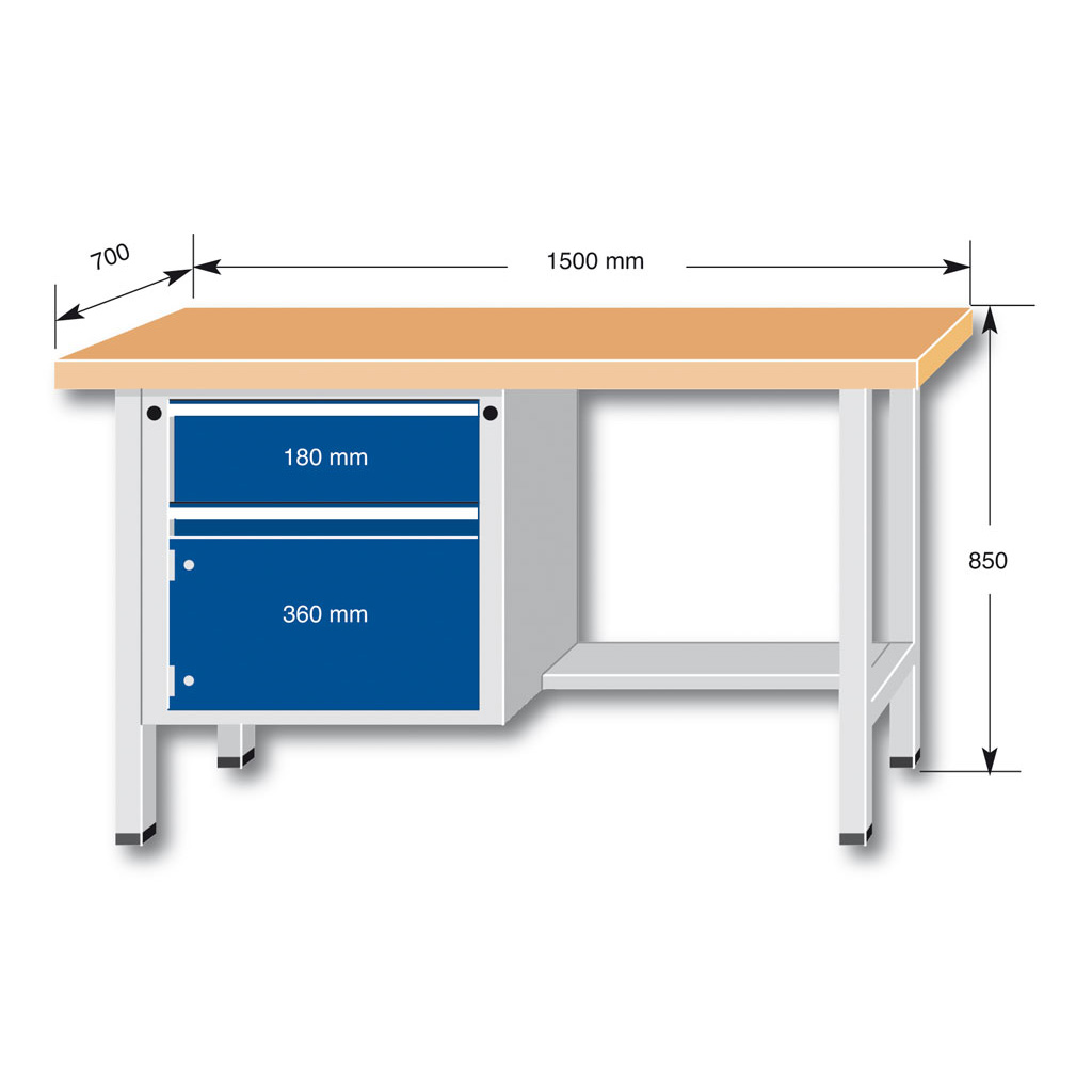 Lehrerwerkbank 150L