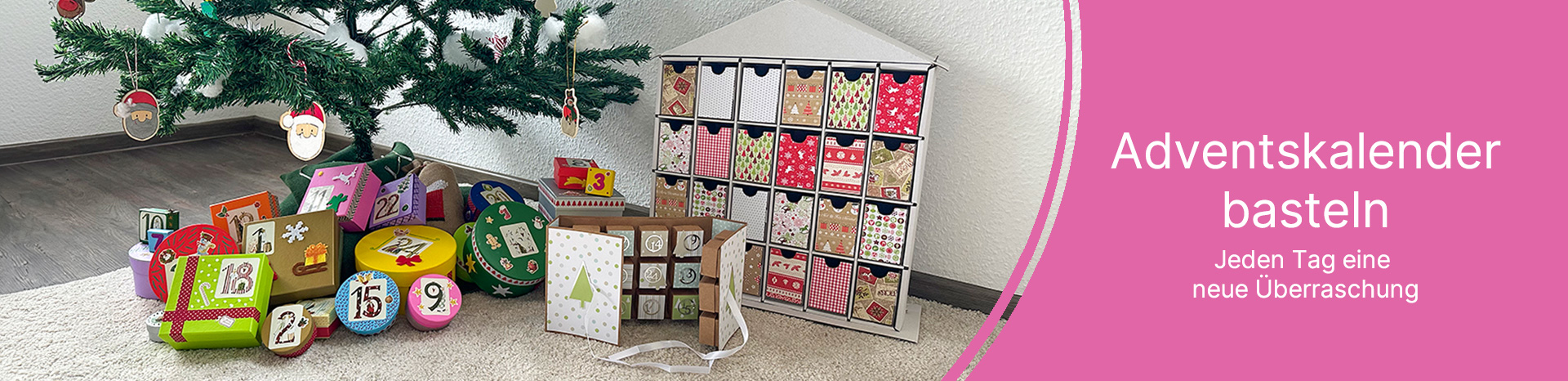 Adventskalender basteln Selbstgebastelte Adventskalender