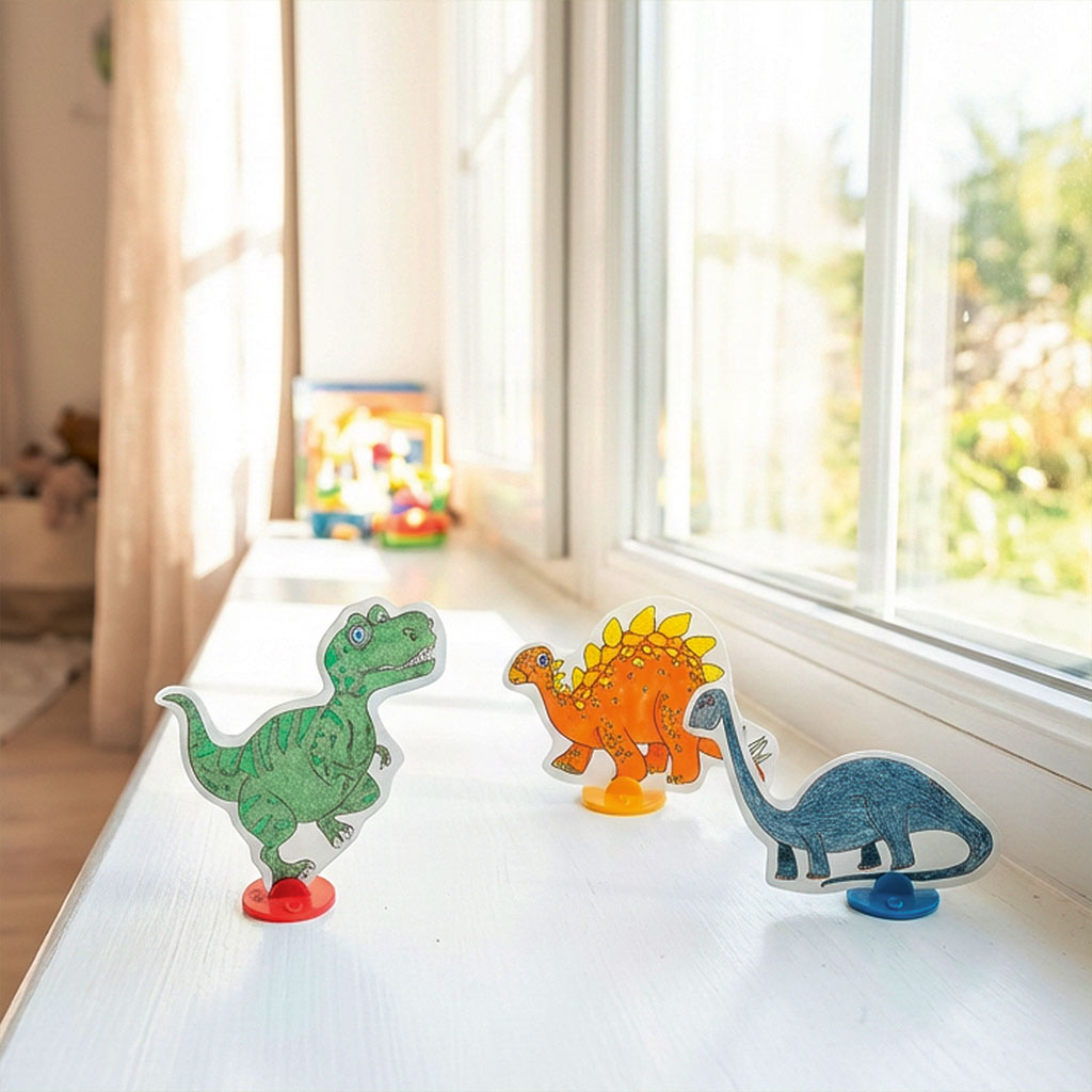 Schlüsselanhänger Dinos zum Selbstgestalten