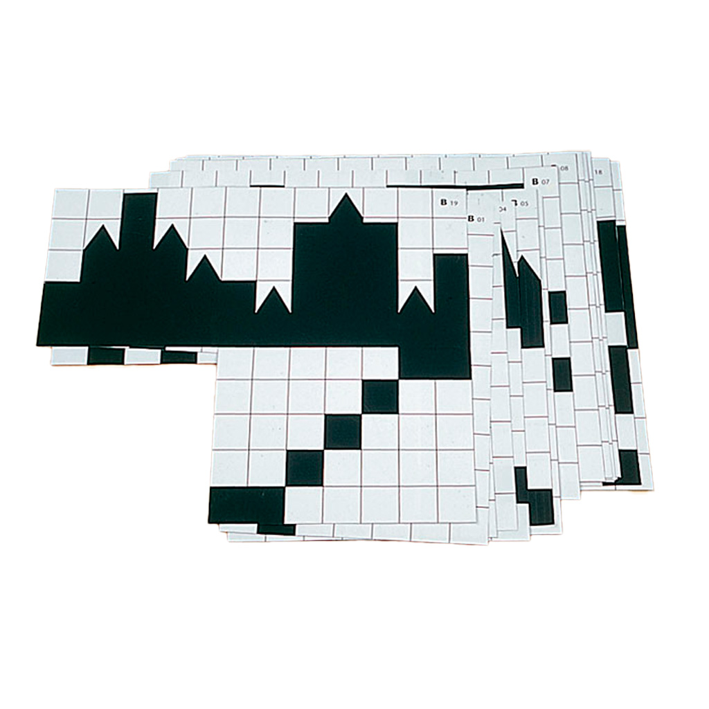 Karten zum Schatten-Bauspiel, 20 Stück-Bild Auf diesem Bild ist das Produkt mit der Art.Nr.: W-30172 zu sehen