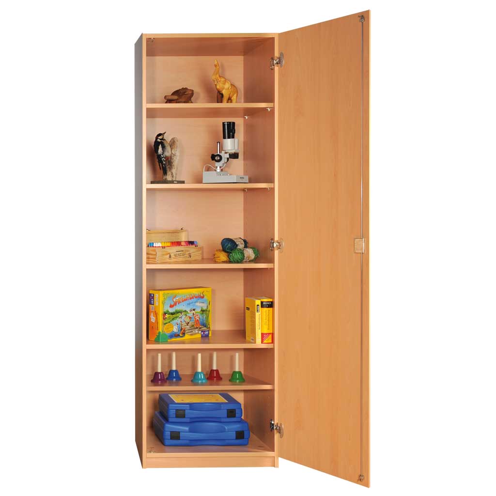 Modulus® Schmaler Hochschrank, eintürig, 5 Ablageböden