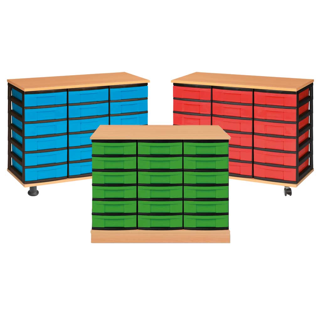 Modulus® Eigentumsschrank, 3-reihig, fahrbar oder feststehend