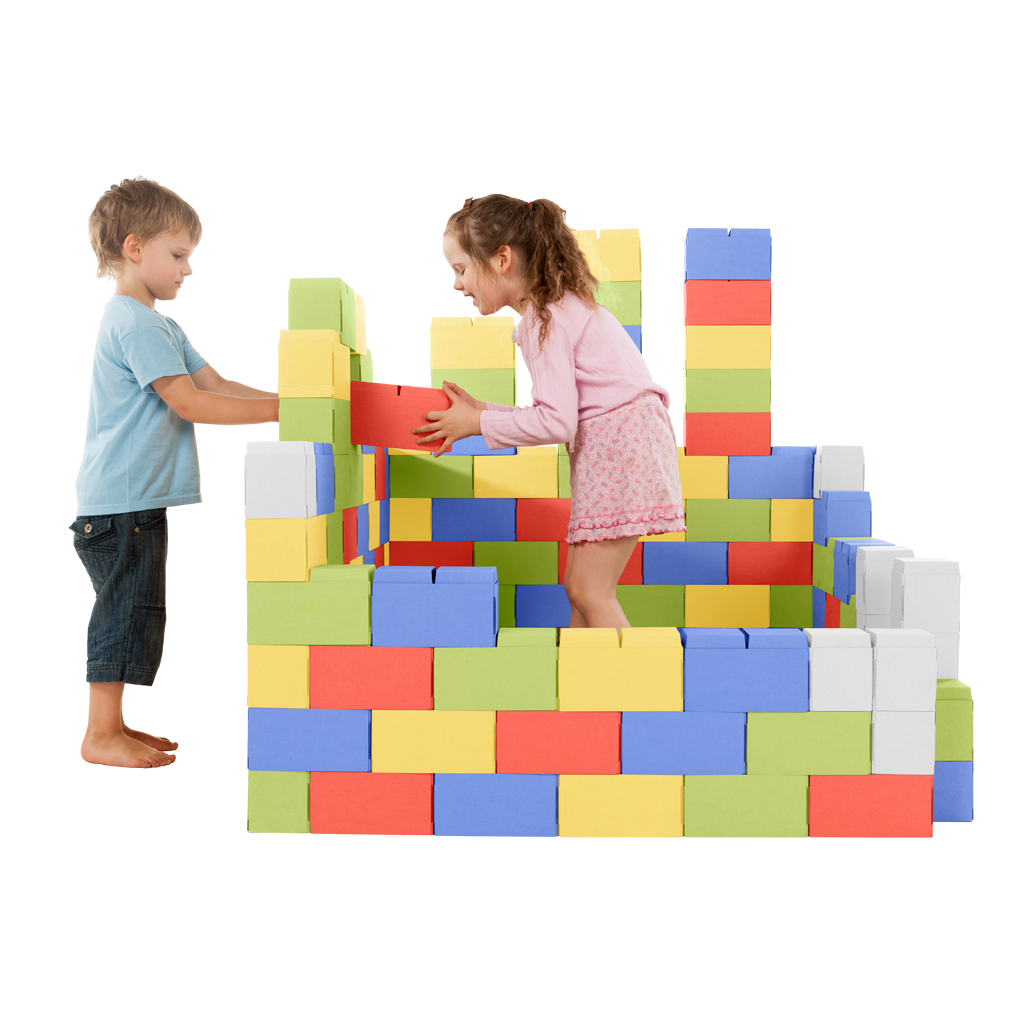 Gigi Bloks® Bausteine aus Pappe, 200 Stück