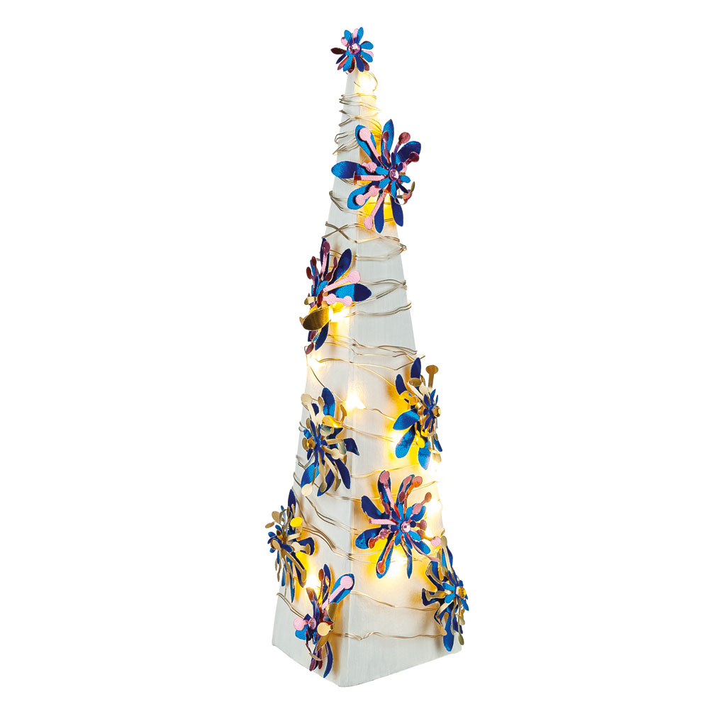 Dreikantige Pyramiden, blanko, 5 Stück