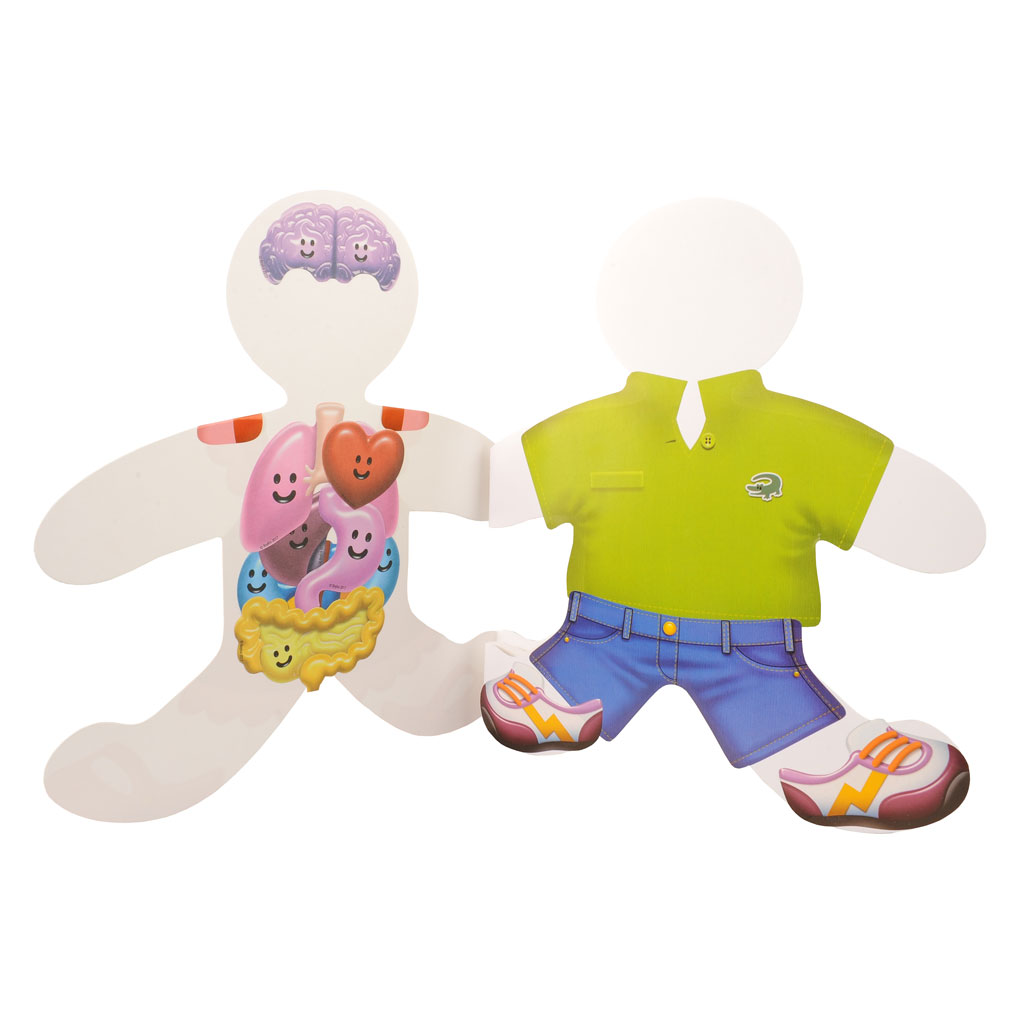 Blanko-Figuren, 12 Klapp-Figuren inkl. 77 Sticker