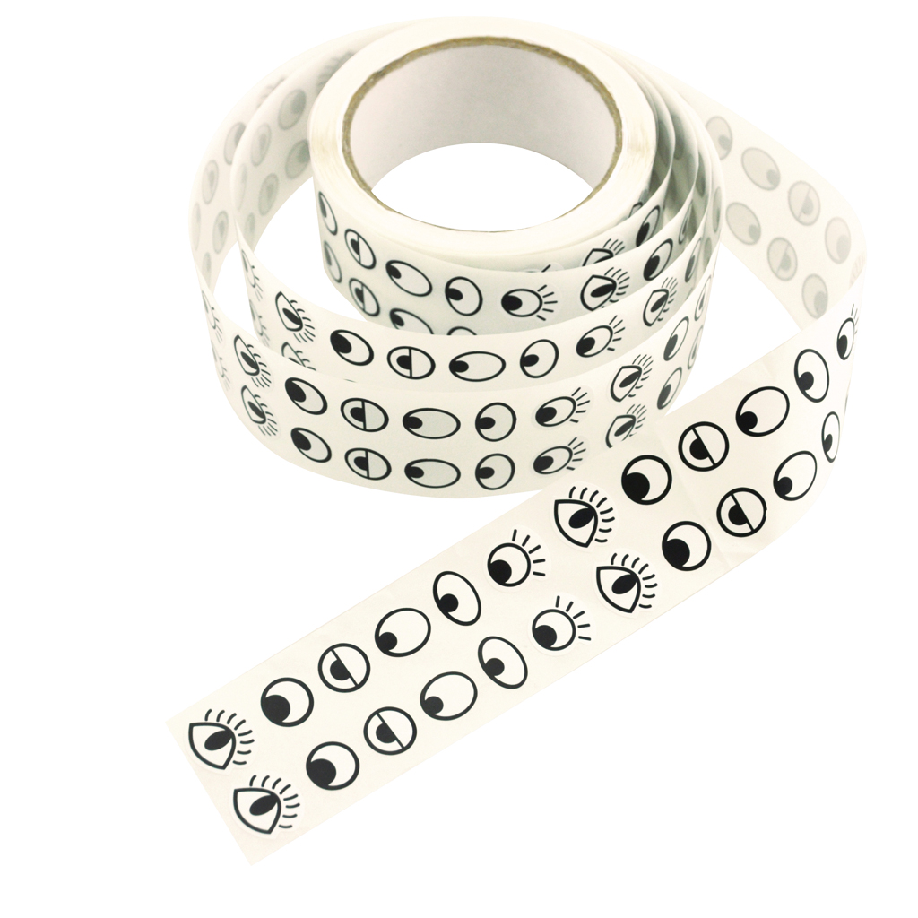Sticker auf Rolle – Augen-Bild Auf diesem Bild ist das Produkt mit der Art.Nr.: W-93738 zu sehen
